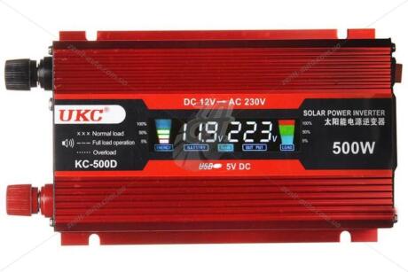 Инвертор c дисплеем UKS 500w 12v 33 STANDARD 'ALT10947