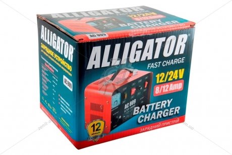 Зарядное устройство для аккумулятора (20А 12/24В с индикат шкалой) ALLIGATOR 'AC809