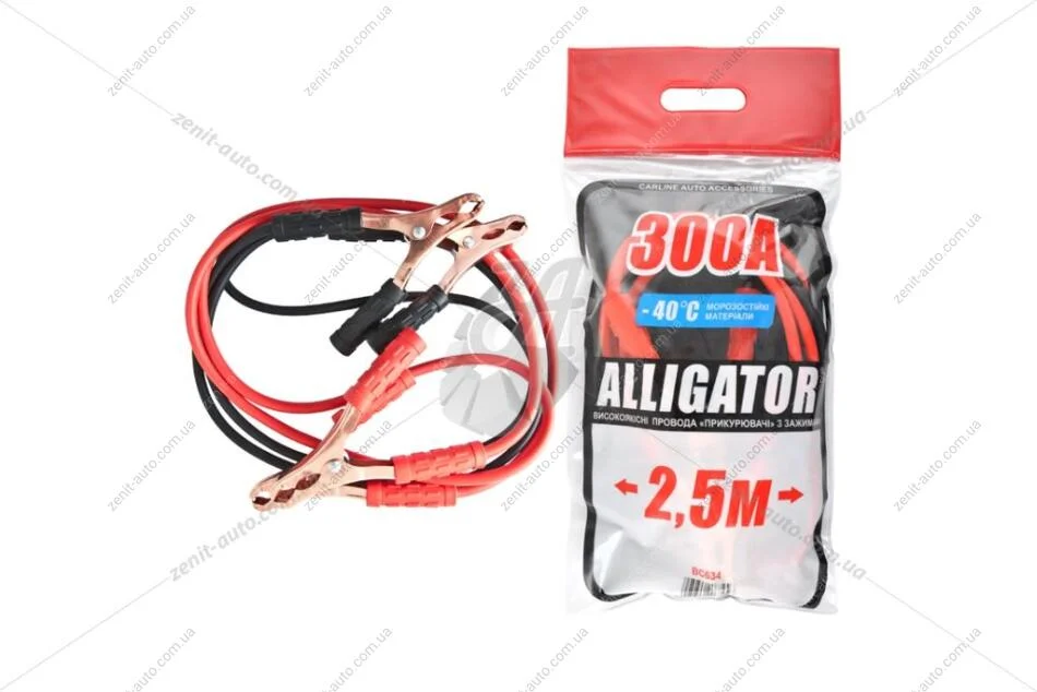 Провода прикуривателя 300А 2.5м ALLIGATOR BC634 (фото 1)