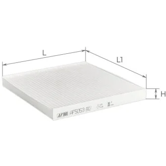 Фільтр салону Peugeot Boxer 2,2-3,0L 06- / Citroen Jumper 2,2-3,0L 06- / Fiat Ducato 2,2-3,0L 06- Альфа ALPHA FILTER AF5053