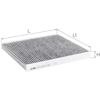 Фільтр салону (з акт вугіллям) JEEP Grand Cherokee IV Альфа ALPHA FILTER AF5159a