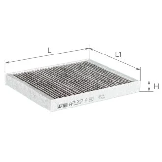 Фільтр салону Ford Explorer, Flex, Taurus, Lincol MKS, MKT, 09-19, вугільний (AF5267a) Альфа ALPHA FILTER 'AF5267A