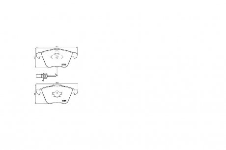Колодки гальмiвні перед AUDI A6 (4F2, C6) (04/04-06/11) APPLUS 71312BAAP