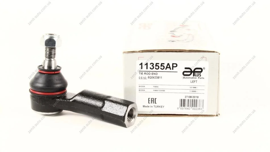 Наконечник рульової передній лівий Seat Ibiza (03-) / Skoda Fabia (99-) / VW Polo (03-) APPLUS 11355AP (фото 1)