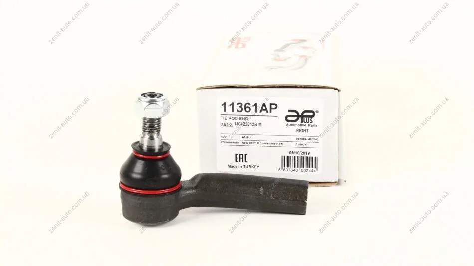 Наконечник рулевой правый Audi A1, A3, TT (98-) / Seat Leon / VW Golf, Jetta (99-) / Skoda Fabia, Octavia (98-) APPLUS 11361AP (фото 1)