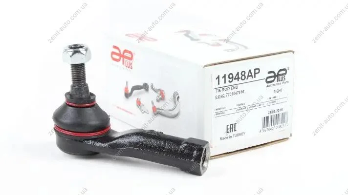 Наконечник рулевой правый Nissan Micra (05-) / Renault Scenic, Kangoo, Megane, Clio (96-) APPLUS 11948AP (фото 1)
