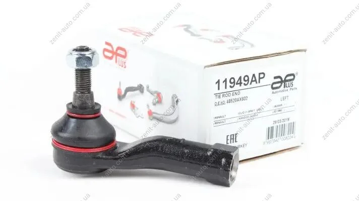 Наконечник рулевой передний левый Nissan Micra (05-) / Renault Scenic, Kangoo, Megane, Clio (96-) APPLUS 11949AP (фото 1)