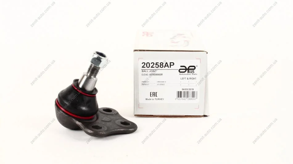 Опора шаровая передняя Renault Megane III, Scenic III (08-), Fluence (11-) APPLUS 20258AP (фото 1)