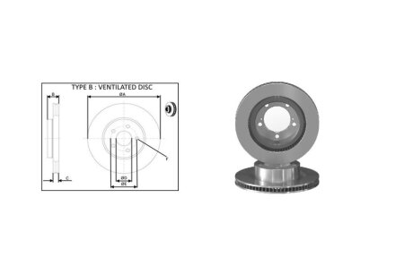 Диск гальмiвний передній (кратно 2) TOYOTA LAND CRUISER 200 (-14) APPLUS '61707AP