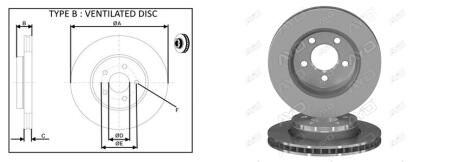 Диск гальмiвний передній (кратно 2) Jeep Cherokee (KK)/ LIBERTY (01/08-03/13) APPLUS '61778AP