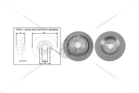 Диск тормозной задний (кратно 2) FORD KUGA II (DM2) (12-) APPLUS 61856AP