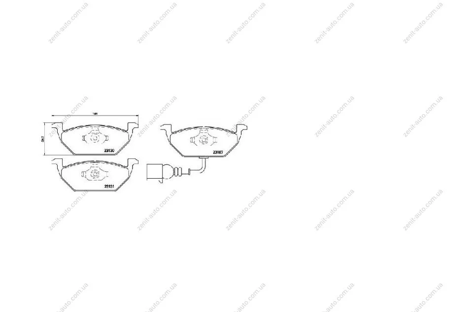 Колодки гальмiвні передні Renault Megane IV (16-) APPLUS 71128BBAP (фото 1)