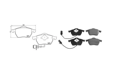 Колодки тормозные передние Audi A4 B7 (8HE) (11/05-03/09) (71129AAP) APPLUS '71129AAP
