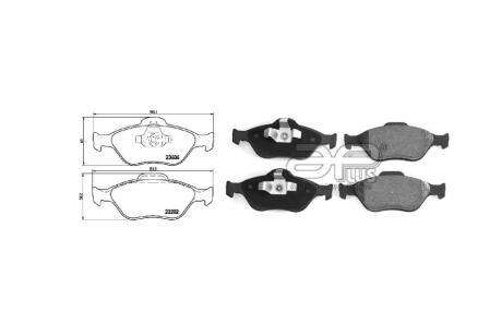 Колодки тормозные перед FORD FIESTA V Van (10/03-12/10) APPLUS 71148BAAP