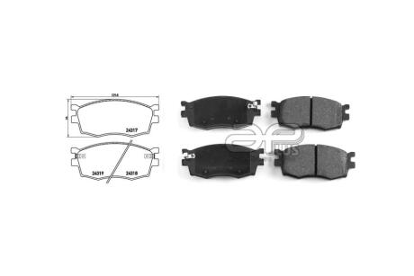 Колодка гальмiвна перед HYUNDAI i20 I (PB, PBT) (08/08-) APPLUS 71165BAAP