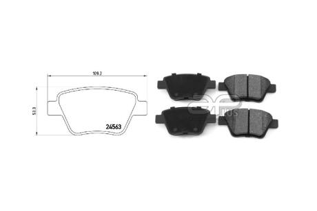 Колодка гальмiвна задн VW Touran (1T3) (05/10-05/15) APPLUS 71176BAAP