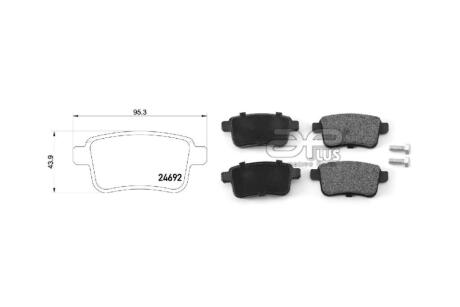Колодка гальмiвна задн RENAULT KANGOO Express (FW0/1_) (02/08-) APPLUS 71179BAAP