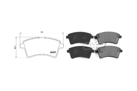 Колодки тормозные перед RENAULT KANGOO Express (FW0/1_) (02/08-) APPLUS 71180BBAP