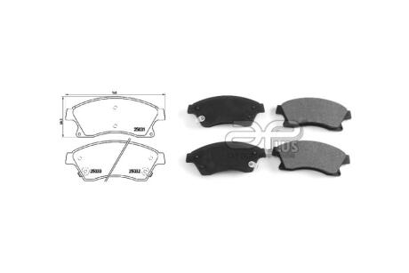 Колодки тормозные перед CHEVROLET CRUZE (J300) (05/09-) APPLUS 71186BAAP