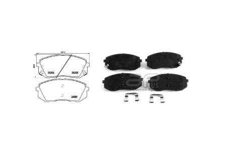 Колодки гальмівні передні Hyundai ix35 (09-15) (компл) APPLUS '71198BAP