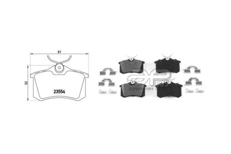 Колодки тормозные задн RENAULT MEGANE IV Grandtour (K9A/M/N_) (04/16-) APPLUS 71211BDAP