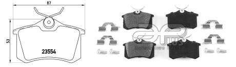 Колодки тормозные задние Audi A8, TT/Skoda Octavia/VW Bora, Golf IV/Seat Leon, Toledo (94-13) APPLUS '71211DAP