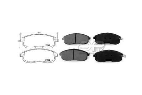 Колодки гальмiвнi передні Nissan Juke (F15) (06/10-) APPLUS '71219AAP