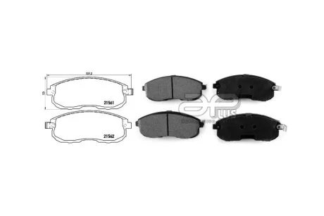 Колодки гальмiвнi передні Nissan Juke (F15) (06/10-) (71219AAP) APPLUS '71219AAP