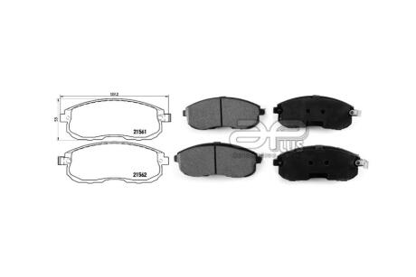 Колодки тормозные перед NISSAN JUKE (F15) (06/10-) APPLUS 71219BAAP