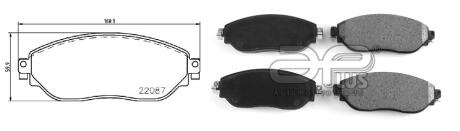 Колодки тормозные передние Nissan Primastar (X82) (11/21-) APPLUS '71230AAP
