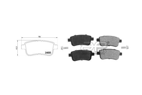 Колодки гальмiвні задн RENAULT SCENIC III (JZ0/1_) (02/09-) APPLUS '71259AAP