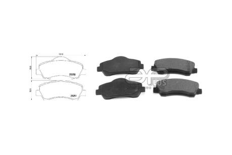 Колодки тормозные передние Peugeot 301, 308/Citroen C4, C-Elysee (12-) APPLUS '71263BAP
