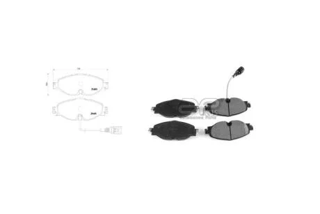 Колодки тормозные передние Audi A1,A3,Q2,TT,Q3/Cupra/Skoda Octavia, Superb, Karoq, Kodiaq/VW Tiguan, Caddy, Pass (12-) APPLUS 71265BAAP