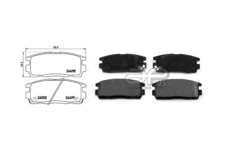 Колодки тормозные задн CHEVROLET CAPTIVA (C100, C140) (06/06-) APPLUS 71301BAAP