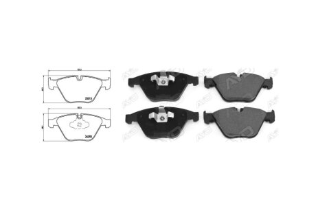 Колодки гальмiвнi передні BMW 3 (E90) (12/04-12/11) APPLUS '71331AAP