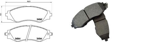 Колодки тормозные передние Daewoo Rezzo (U100)/ Tacuma (09/00-12/04) APPLUS '71345AAP