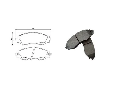 Колодки тормозные передние Daewoo Rezzo (U100)/ Tacuma (09/00-12/04) (71345AAP) APPLUS '71345AAP