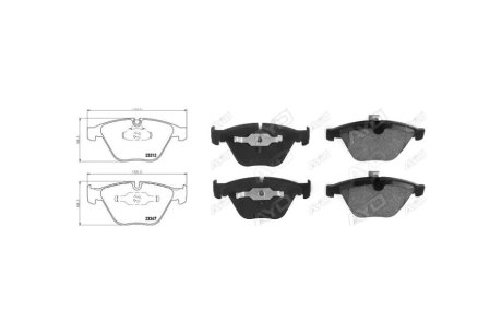 Колодки тормозные передние BMW 5 (E60) (12/01-03/10) APPLUS '71459AAP