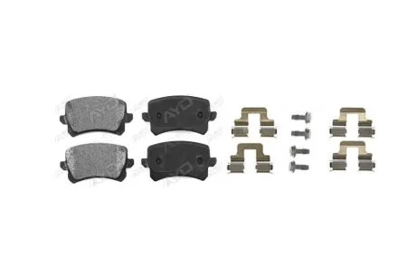 Колодки гальмiвнi задні Audi A3, A4, A6, Q3/Skoda Octavia, Superb/VW Passat B5, B6, B7, Jetta, Polo, Touran, Caddy (04-) (71565CAP) APPLUS '71565CAP