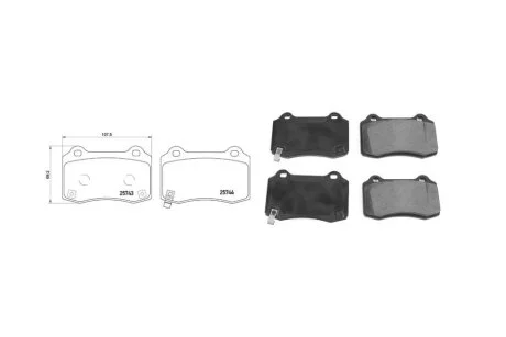Колодки тормозные передние VW Touareg (7LA, 7L6, 7L7) (10/02-05/10) (71724AAP) APPLUS '71724AAP