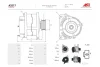 Генератор Hyundai Santa Fe I, Tucson (04-10)/ Kia Sportage II 2.7i (120A) (A3217) AS 'A3217 (фото 2)