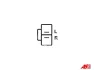 Генератор Hyundai Getz (02-09)/ Kia Picanto I 1.1, 1.4i (70A) (A9029) AS 'A9029 (фото 3)
