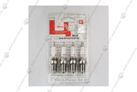 Свеча зажигания Renault Logan (04-), Clio, Sandero (08-) 1.2, 1.4, 1.6 (4 электрода) (к-кт 4шт) ASAM 30529