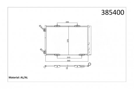 Радіатор кондиціонера Citroen C2, C3 I, C3 II, C3 III, C3 Picasso ASAM '74011 (фото 1)
