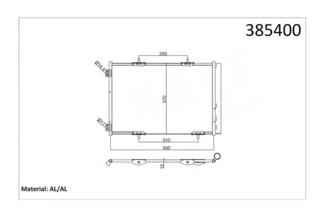 Радиатор кондиционера Citroen C2, C3 I, C3 II, C3 III, C3 Picasso Asam ASAM '74011