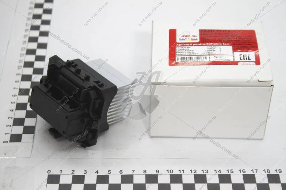 Резистор вентилятора отопителя Renault Clio III, Megane III/Citroen C4 I /Peugeot 508 Asam ASAM 77173 (фото 1)