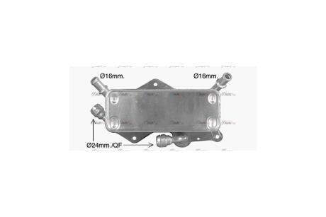 Радиатор масляный КПП Audi A6 (10-), A7 Sportback (10-) AVA AVA COOLING 'AI3442