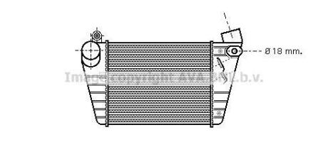 Интеркулер Audi A3 (96-)/Seat Leon (02-)/Skoda Octavia (01-)/VW Golf (96-) 1.8T, 1.9 TDi AVA AVA COOLING 'AI4185