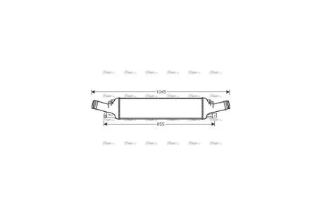 Інтеркулер AUDI A4(08-), A5(08-), A6(11-), Q5(09-) 1.8-2.0 TFSI, 2.0 TDI AVA AVA COOLING 'AI4294