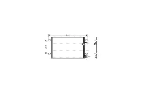 Радиатор кондиционера Audi A6 04>11 AVA AVA COOLING AI5237
